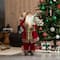 Glitzhome® 35.5" Faux Fur Traditional Christmas Santa Figurine